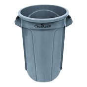 Quantum CTC-55_BLACK - Crusader Round Heavy-duty Utility Container, 55 Gallon, 26-2/5" Dia. X 33" H
