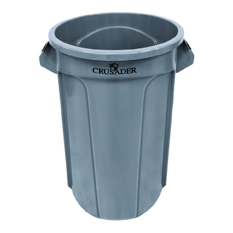 Quantum CTC-55_BLACK - Crusader Round Heavy-duty Utility Container, 55 Gallon, 26-2/5" Dia. X 33" H