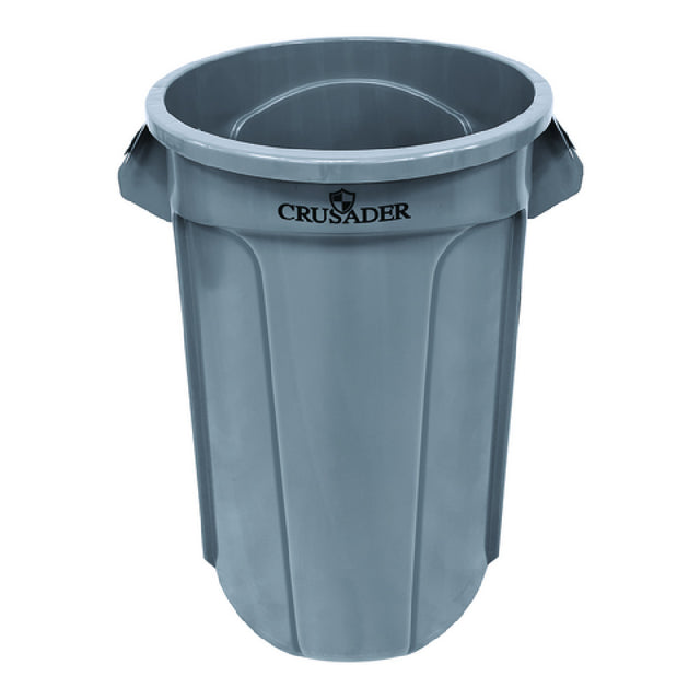 Quantum CTC-55_BLACK - Crusader Round Heavy-duty Utility Container, 55 Gallon, 26-2/5" Dia. X 33" H