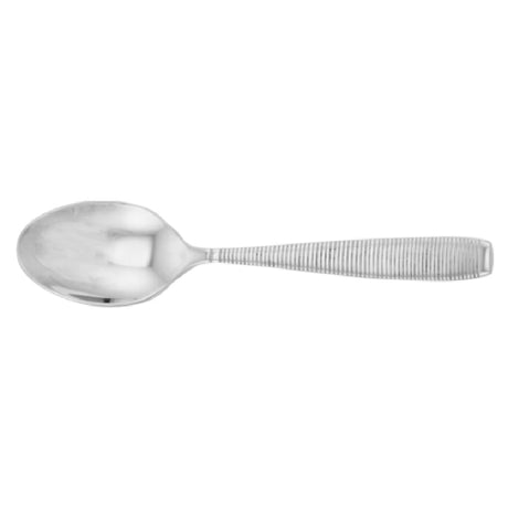 Steelite WLMAS07 Dessert Spoon 7-1/4" Grooved Handle