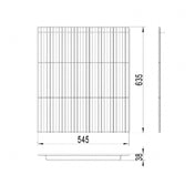 Empura Stainless W0402195 Coated Wire Shelf For E-23 And E-23F Refrigeration Overall Dimensions: