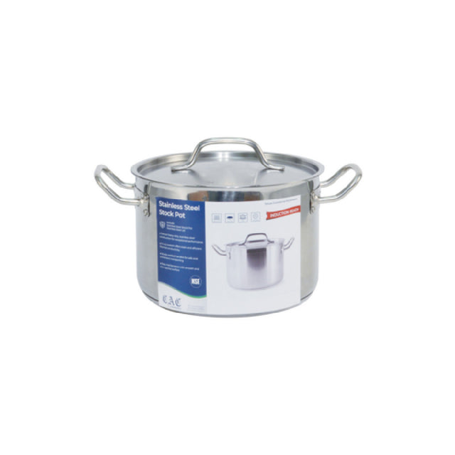 CAC China STKP-8 Stock Pot 8 Qt. 9-1/2" X 6-1/4"