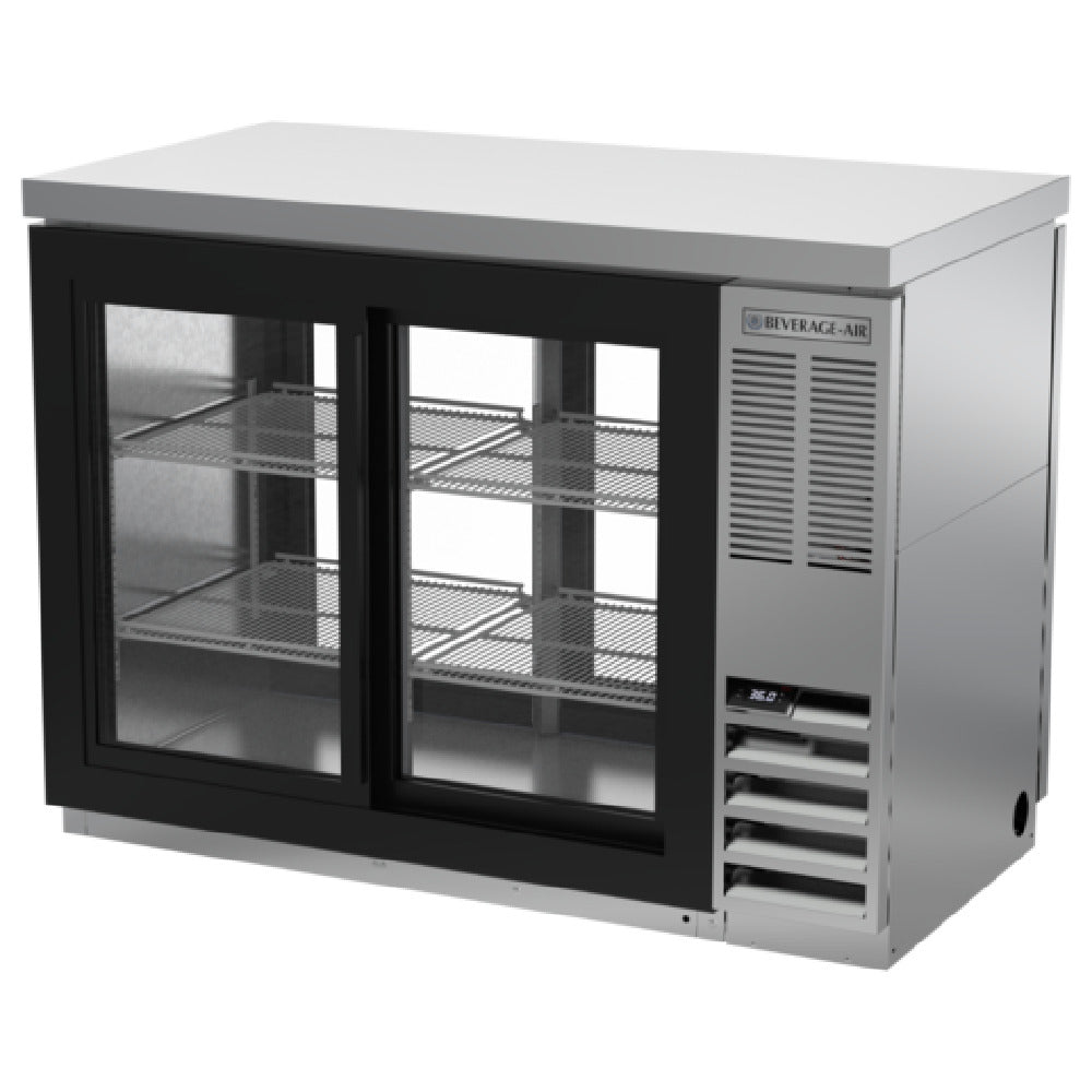 Beverage Air BB48HC-1-GS-F-PT-S-27 Refrigerated Pass-Thru Food Rated Back Bar Storage Cabinet