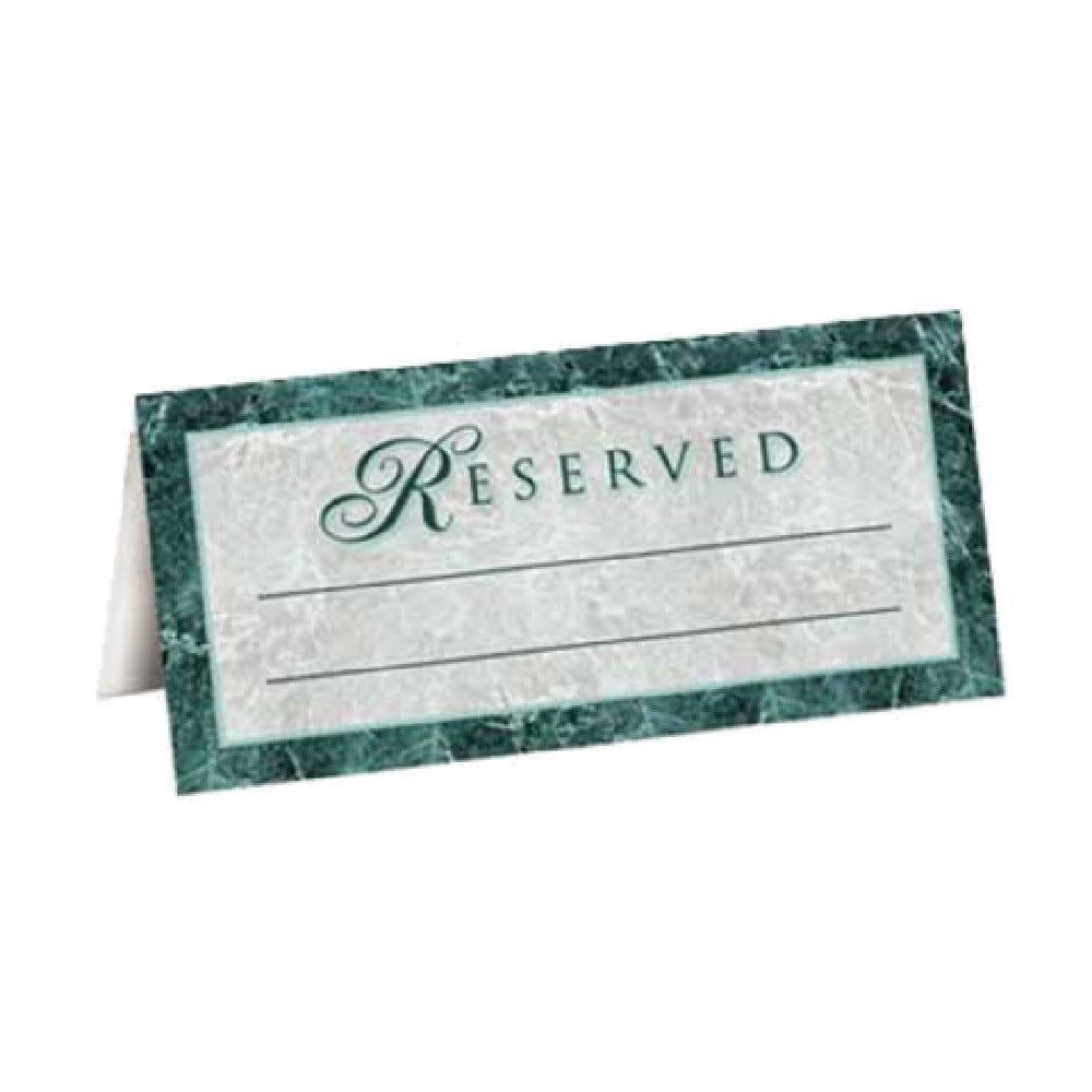 Menu Solutions R2005 "Reserved" Tent 2-5/8" X 5-1/4" Folded With Space For Party's Name