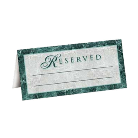 Menu Solutions R2005 "Reserved" Tent 2-5/8" X 5-1/4" Folded With Space For Party's Name