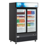 Koolmore MDR-2D-GSLD - Merchandiser Refrigerator, Two-sections, 53-1/8"W