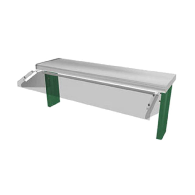 Duke TS530-46-1SN Thurmaduke™ Designer Sneeze Guard 45-3/4"W X 13"D X 18"H Single Service Buffet Style