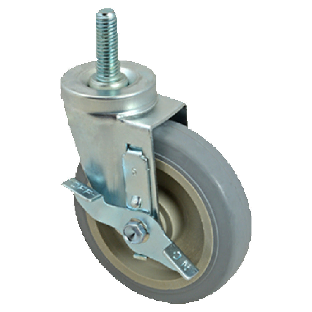 Franklin Machine Products 120-1141 Caster Threaded Stem With Brake Medium Duty