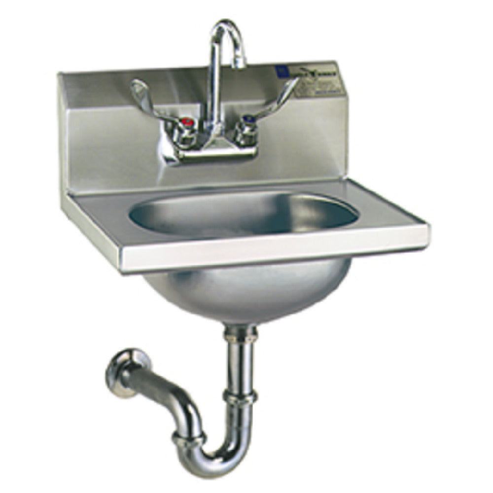 Eagle HSA-10-FAW Hand Sink Wall Mount 13-1/2" Wide X 9-3/4" Front-to-back X 6-3/4" Deep Bowl