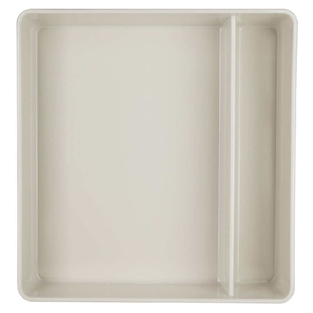 Steelite 7193TM101 Bento Box 10-1/2"L X 10"W X 2-3/4"H Square (2) Compartments