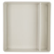 Steelite 7193TM101 Bento Box 10-1/2"L X 10"W X 2-3/4"H Square (2) Compartments