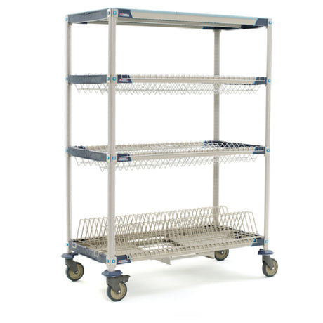 Metro PR48VX3-XDR MetroMax® I Mobile Drying Rack Unit With Drip Tray 48"W X 24"D X 68"H