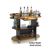 Geneva 37210 Liquor Cart Oval 45"W X 20"D X 39-1/4"H