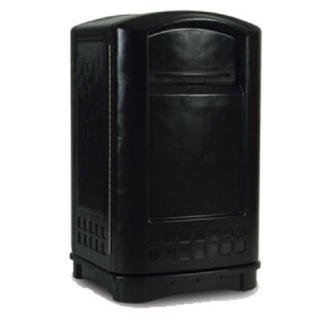 Rubbermaid FG396400BLA - Plaza™ Container, 50 Gallon, 24-3/4"W X 25-1/4"D X 42-1/8"H