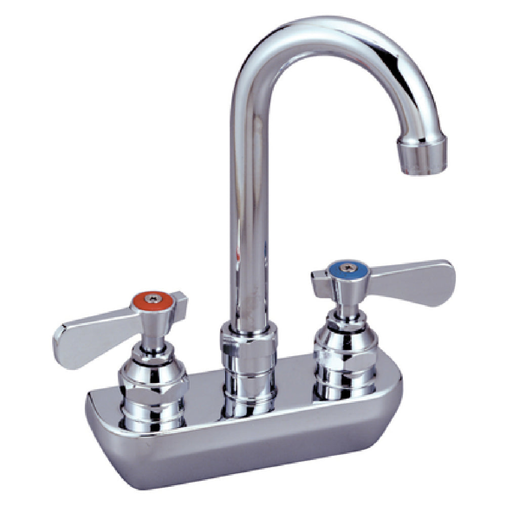 BK Resources BKF-4SM-5G-G OptiFlow™ Heavy Duty Solid Body Faucet Splash-mounted