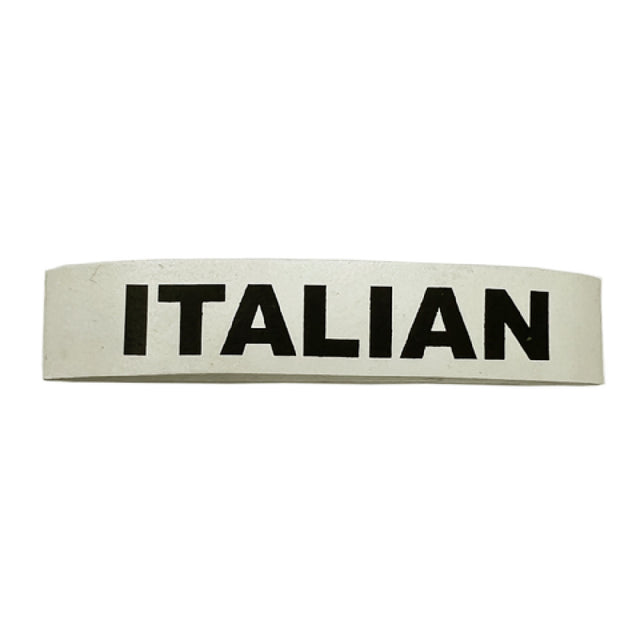 Service Ideas FBITALIANWB Flavor Band For "ITALIAN" In White