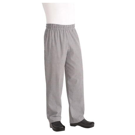 Chef Works NBMZ-SCH-3XL Essential Baggy Pants Elastic Waistband With Drawstring