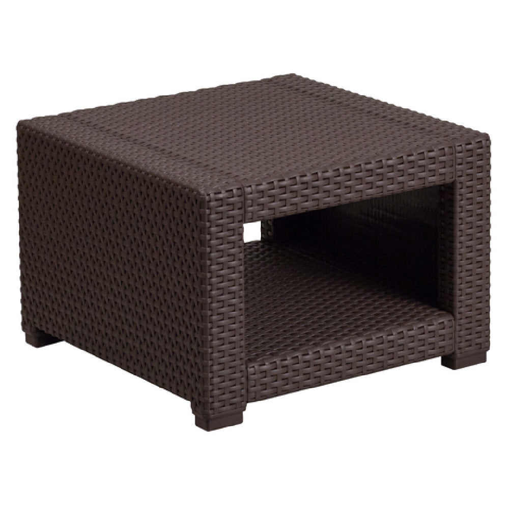 Flash Furniture DAD-SF1-S-GG Outdoor End Table 22"W X 22"D X 15-1/4"H Square