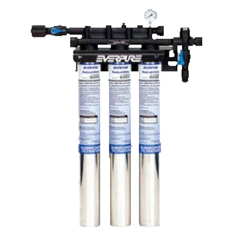 Franklin Machine Products 117-1218 InsurIce® Water Filter Cartridge Triple Cart 0-125 Pressure Gauge Display