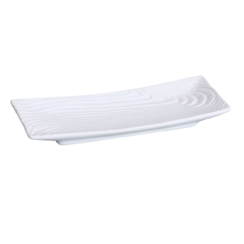 Yanco FU-2108 Fuji Sushi Plate 8"L X 3-1/8"W Rectangular