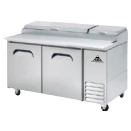 Akita APR-67 Pizza Prep Unit Two-section 20.2 Cu. Ft.