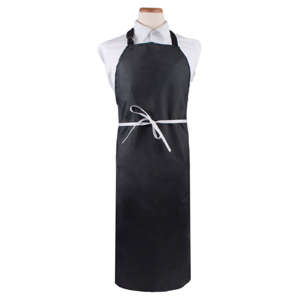 John Ritzenthaler Company CLNPBIABK Ritz® Chef's Line® Bib Apron 26" X 31" Long Made With DuraSure® Polyester