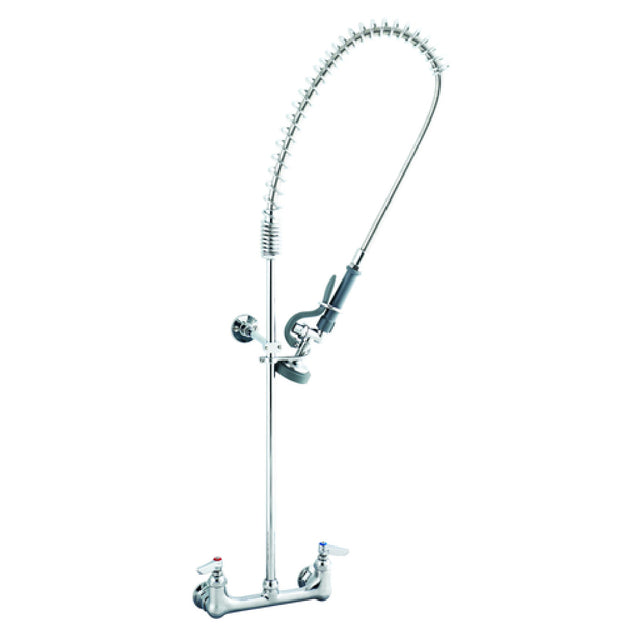 T&S Brass B-0133-B EasyInstall Pre-Rinse Unit Wall Mount. Base Faucet With Spring Check Cart. & Lever Handles