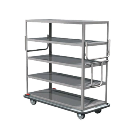 Metro MQ-512F-H Queen Mary Cart (5) Flat Shelves All Welded 16 Gauge Stainless Steel