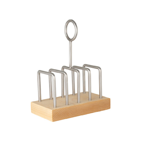 Steelite 5850JX142 Toast Rack Base 4-1/2" X 2-3/4" X 6"H Light Wood Base