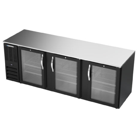 Beverage Air BB94HC-FG-B - Refrigerated Food Rated Back Bar Storage Cabinet, Three-section