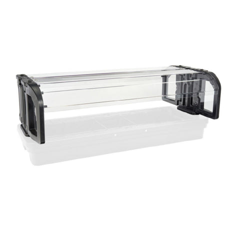 Cambro 6TTSG110 - Tabletop Sneeze Guard Assembly, 75-1/4"W X 39"D X 22-1/2"H, Flip-up Sneeze Guards With Protective End Panels