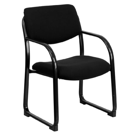 Flash Furniture BT-508-BK-GG Executive Side Reception Chair 250 Lb. Weight Capacity