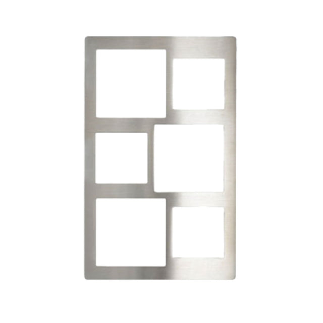 GET Enterprises 82721B3 Tile 21-11/16" X 13-1/4" With Three Large And Three Small Squares Cut-outs