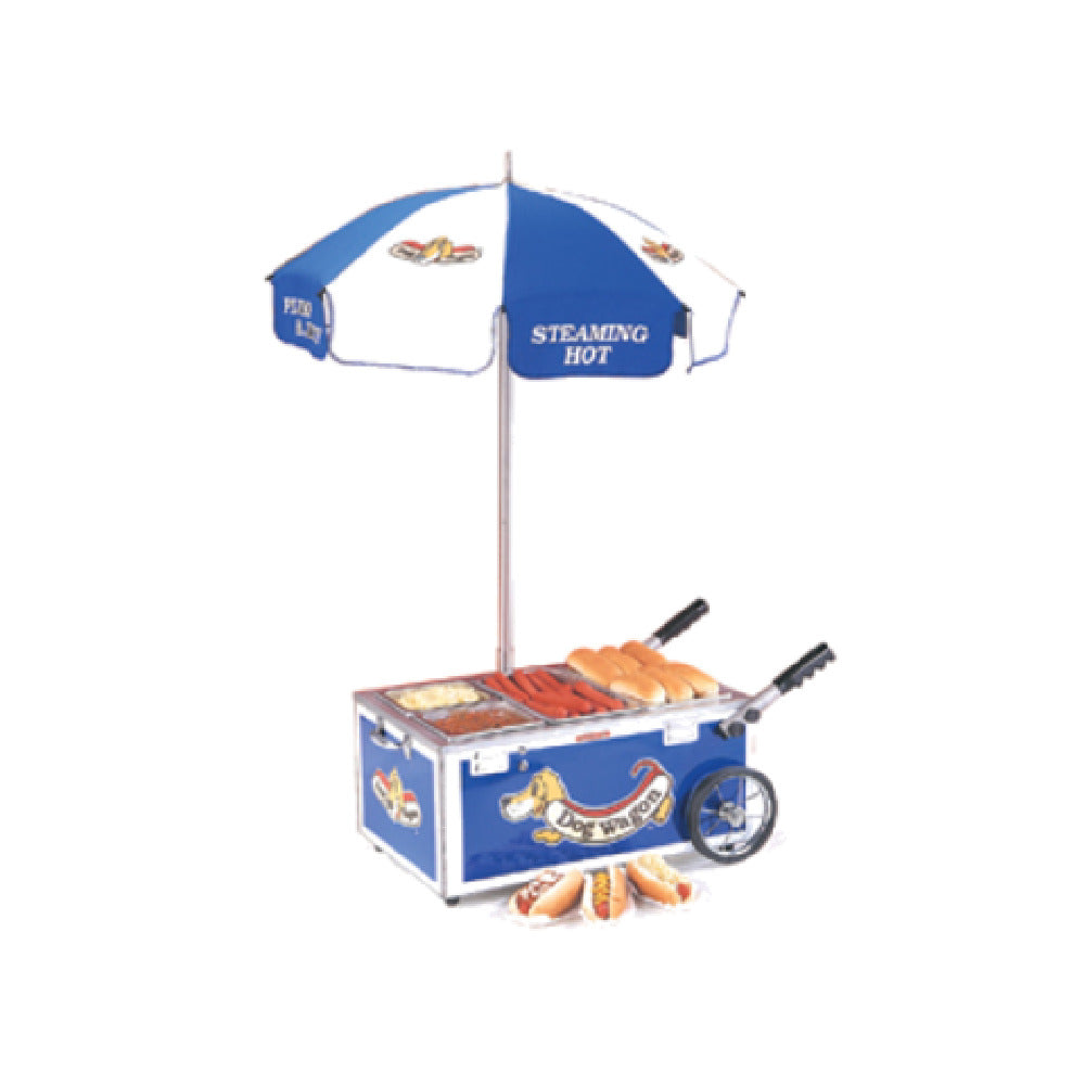 Nemco 6550-DW Hot Dog Steamer Cart Mini Counter Top