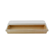 PacknWood 210SUPAP215K - Sushi Box With PET Lid, 14oz., Base: 8.5"W X 3"D X 1"H