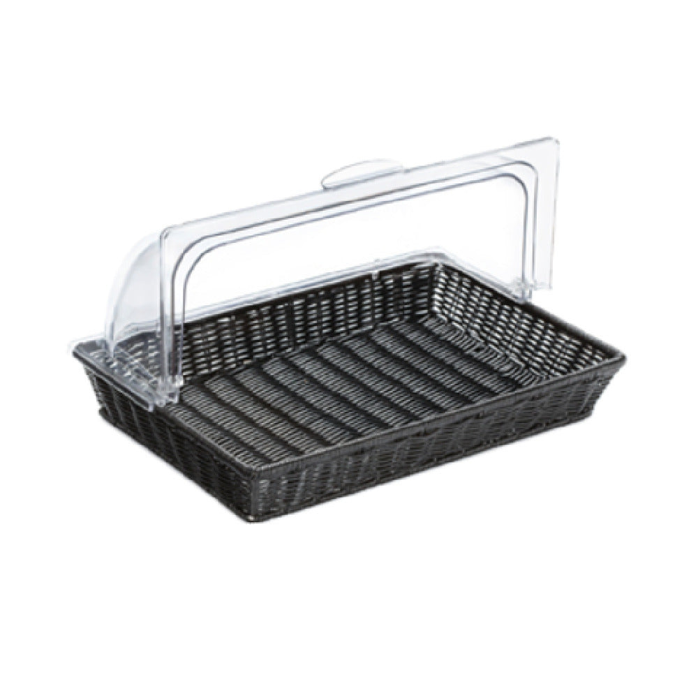 GET Enterprises WB-1553-BK Clipper Mill Designer Polyweave Baskets™ 16-1/4" X 11" X 2-1/2"H