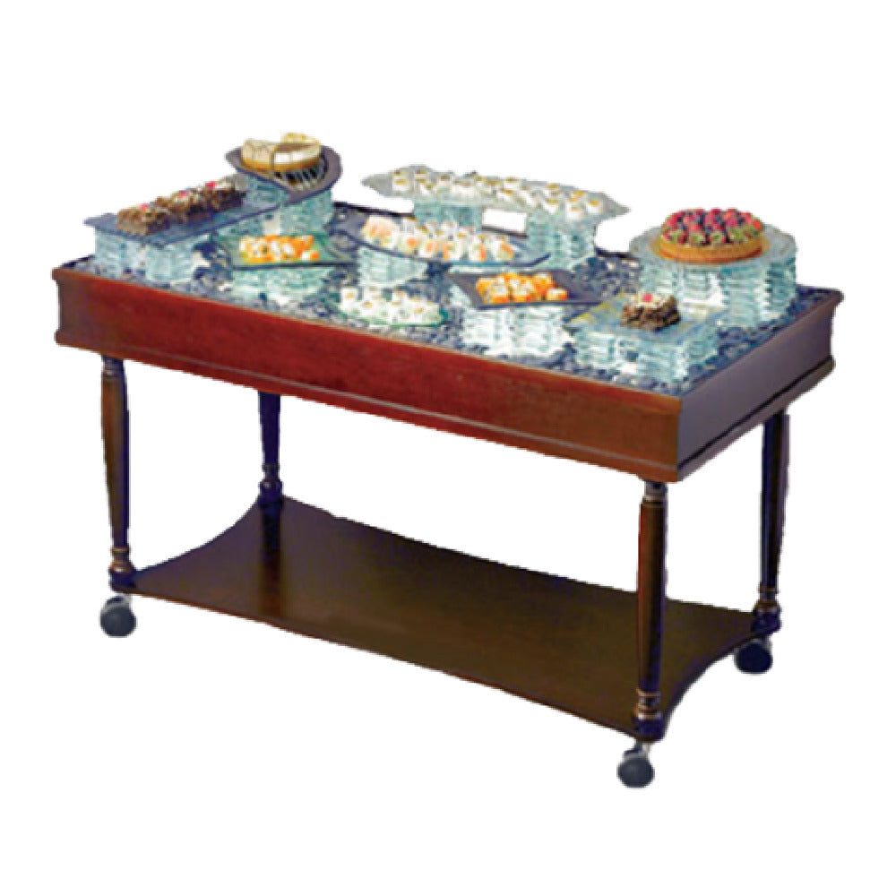 Bon Chef 51010 - Display Food Trolley, 24" X 50", To Be Used With Portable Light Box