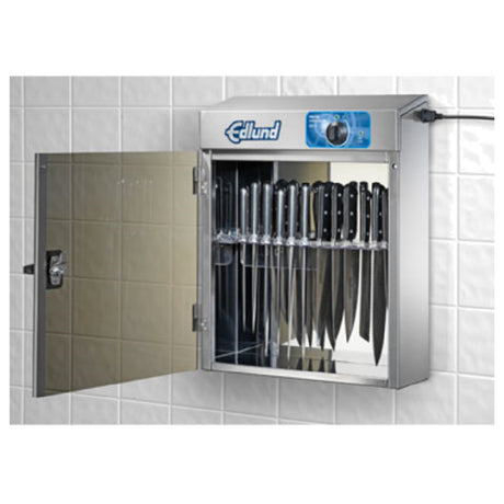 Edlund KSUV-18 Helios UV Antimicrobial* Knife Cabinet Holds Up To 12 Knives (2 Larger Slots To Accommodate Cleavers)