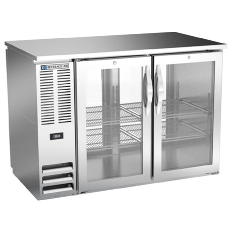 Beverage Air BBN48HC-G-PT-S - Refrigerated Pass-Thru Back Bar Refrigerator, Two-section