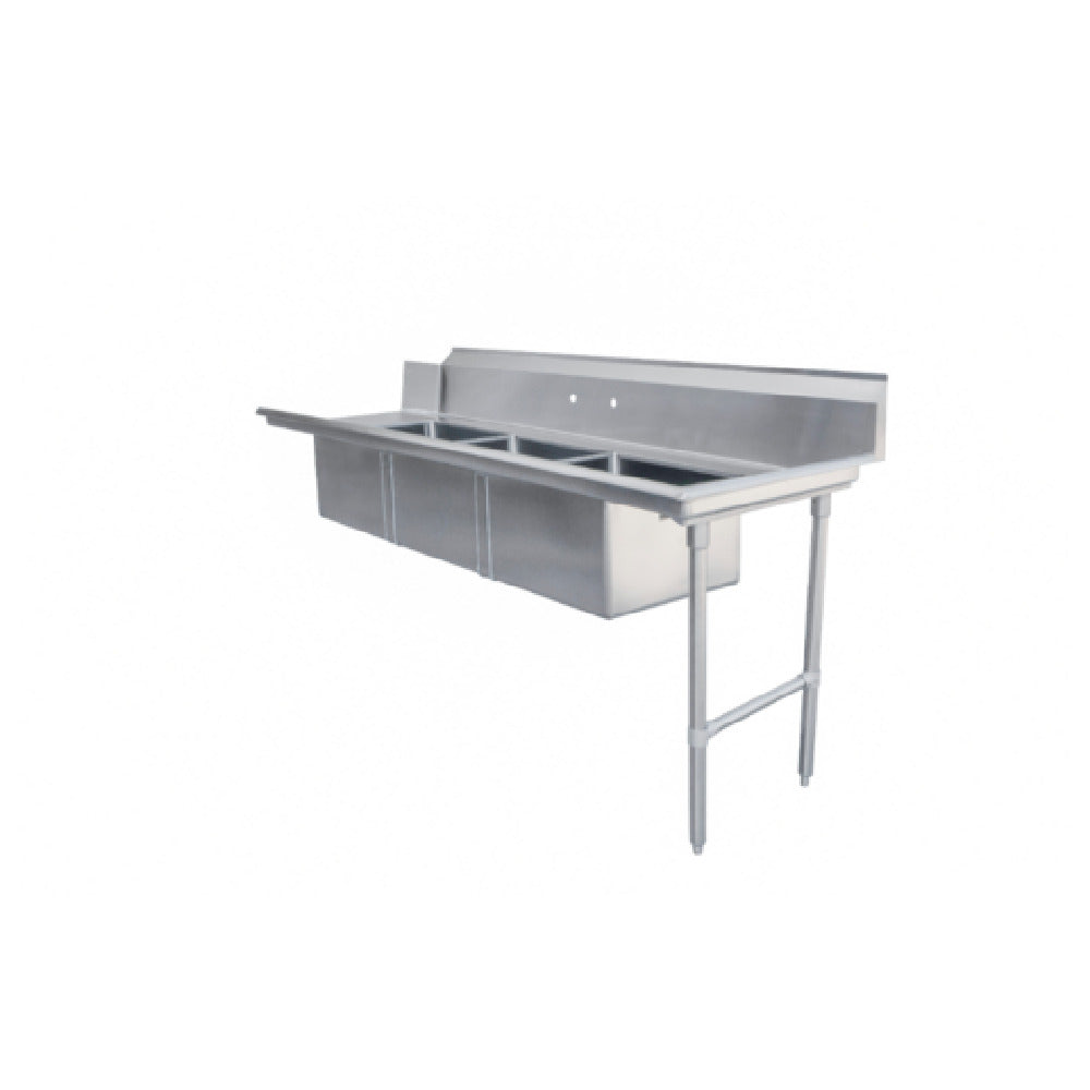 Omcan 48498 (48498) Soiled Dishtable Straight Design 84"W X 30"D X 44"H