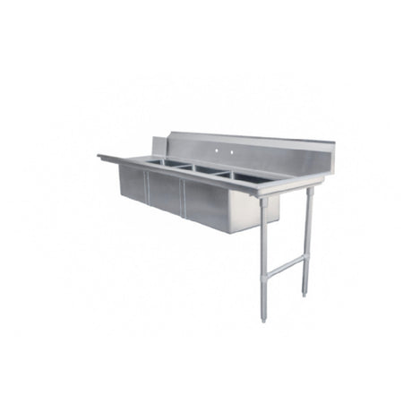 Omcan 48498 (48498) Soiled Dishtable Straight Design 84"W X 30"D X 44"H