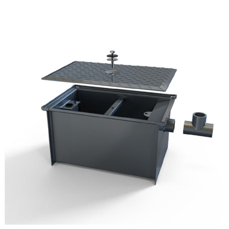 NBR Equipment GI-50 Grease Interceptor Trap 50 Lbs. Grease Capacity 25 Gallons Per Minute