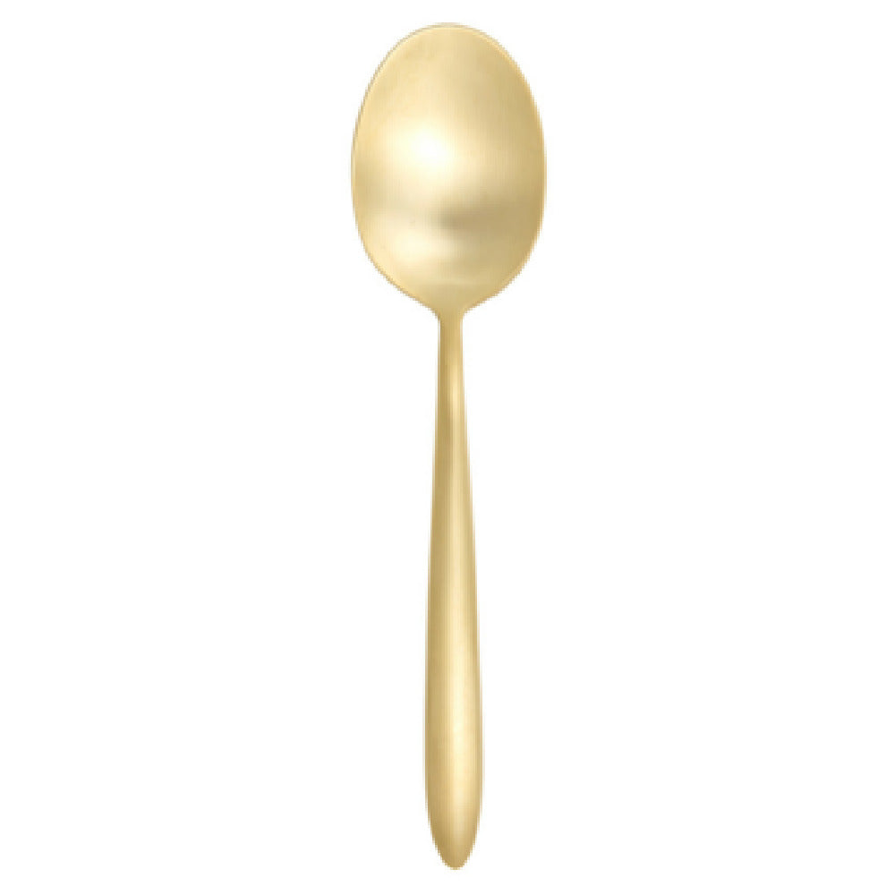 Fortessa 1.9B.114.BR.011 SOO Velo Plated Dessert Spoon 7.25" (18.5cm) Brushed