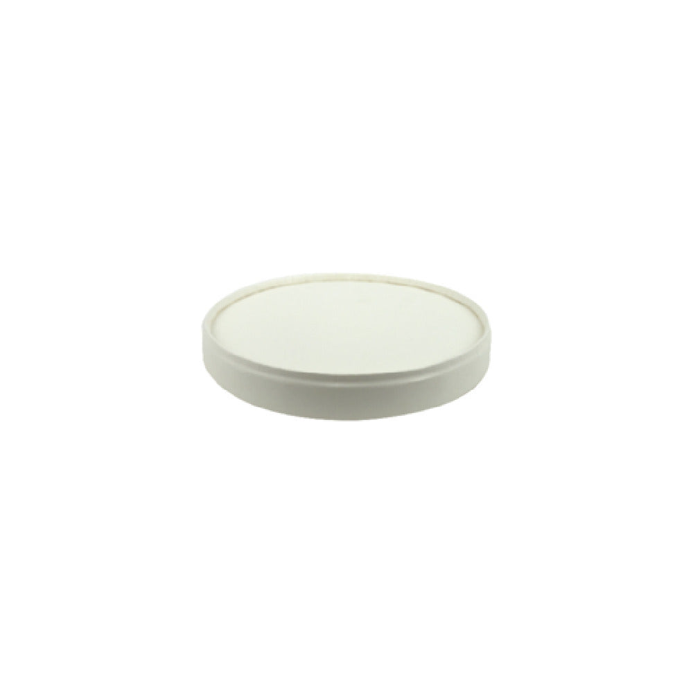 PacknWood 210SOWL90 - Paper Lid For 8 Oz Cup, 3.5"D, Compostable (Per Case = 500 Each)