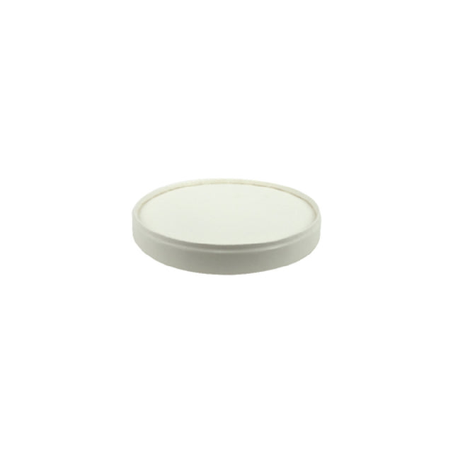 PacknWood 210SOWL90 - Paper Lid For 8 Oz Cup, 3.5"D, Compostable (Per Case = 500 Each)