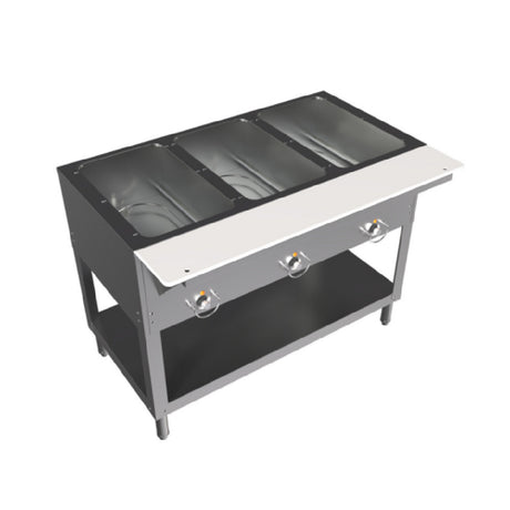 BK Resources ST-3 Steam Table Electric 3-pan Open Well Design