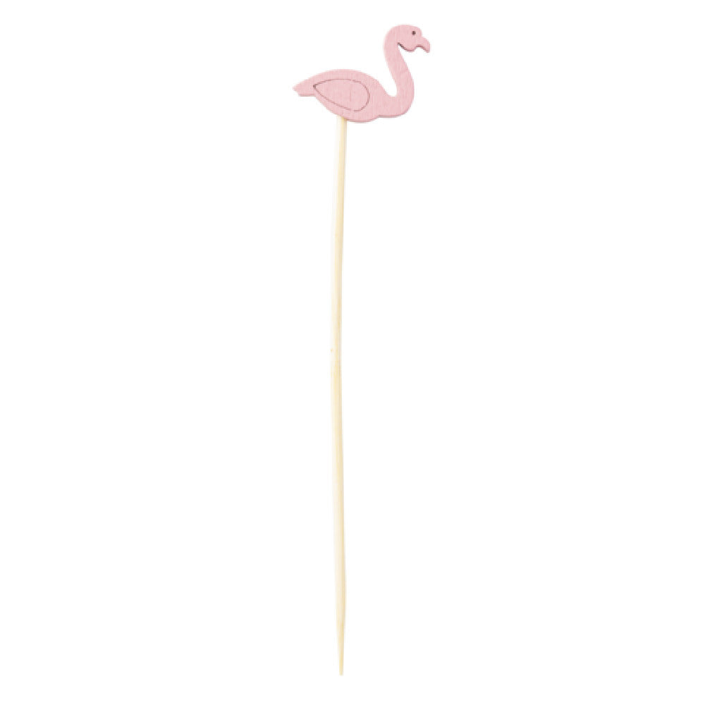 Tablecraft 11202 Decorative Picks Flamingo 5/8" X 1/4" X 4-1/2"