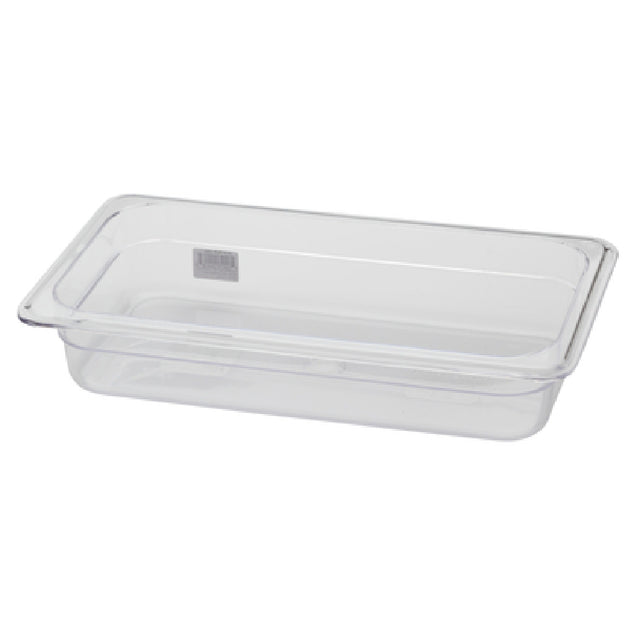 Royal Industries ROY PCP 1302 Food Pan 1/3-size 2" Deep