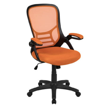 Flash Furniture HL-0016-1-BK-OR-GG Porter Swivel Office Chair 40-1/4" To 44" Adjustable Height