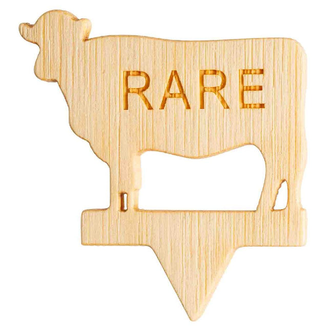 TableCraft Products 13110 - Cow-Shape Steak Markers "RARE", 1.25" X 0.1" X 1.375"